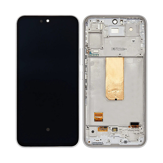 Samsung Galaxy A54 5G A546 OLED Touch Screen Digitizer Assembly with Frame - White [Service Pack]