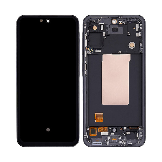Samsung Galaxy A56 5G A566 OLED Touch Screen Digitizer Assembly with Frame - Graphite [Aftermarket OLED]