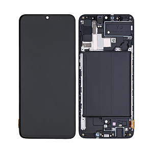 [Service Pack] OLED Touch Screen Digitizer Assembly with Frame - Black for Samsung Galaxy A70 A705