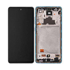 [Service Pack] OLED Touch Screen Digitizer Assembly with Frame - Awesome Blue for Samsung Galaxy A72 A725