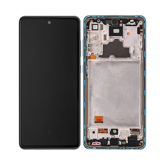 [Service Pack] OLED Touch Screen Digitizer Assembly with Frame - Awesome Blue for Samsung Galaxy A72 A725