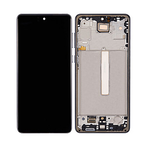 [Aftermarket OLED] OLED Touch Screen Digitizer Assembly with Frame - Grey for Samsung Galaxy A73 5G A736