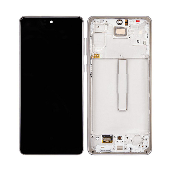 [Refurbished] OLED Touch Screen Digitizer Assembly with Frame - Black for Samsung Galaxy A73 5G A736