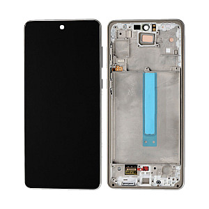 [Service Pack] OLED Touch Screen Digitizer Assembly with Frame - Grey for Samsung Galaxy A73 5G A736