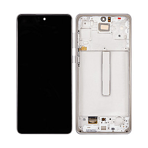 [Service Pack] OLED Touch Screen Digitizer Assembly with Frame - White for Samsung Galaxy A73 5G A736