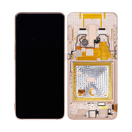 Samsung Galaxy A80 A805 OLED Touch Screen Digitizer Assembly with Frame - Black [Aftermarket OLED]