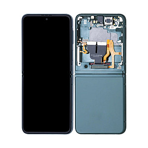 [Refurbished] OLED Touch Screen Digitizer Assembly with Frame - Green for Samsung Galaxy Z Flip3 F711