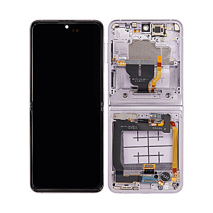 [Refurbished] OLED Touch Screen Digitizer Assembly with Frame - Lavender for Samsung Galaxy Z Flip3 F711