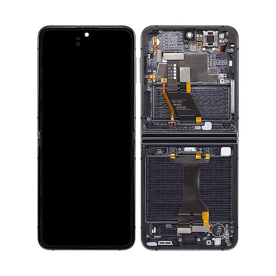 [Refurbished] OLED Touch Screen Digitizer Assembly with Frame - Graphite for Samsung Galaxy Z Flip5 F731