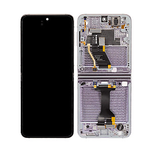 [Refurbished] OLED Touch Screen Digitizer Assembly with Frame - Lavender for Samsung Galaxy Z Flip5 F731