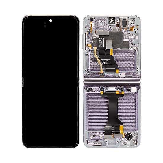 [Refurbished] OLED Touch Screen Digitizer Assembly with Frame - Lavender for Samsung Galaxy Z Flip5 F731