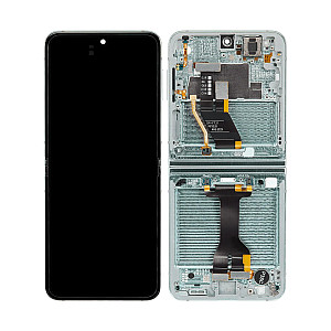 [Refurbished] OLED Touch Screen Digitizer Assembly with Frame - Mint for Samsung Galaxy Z Flip5 F731