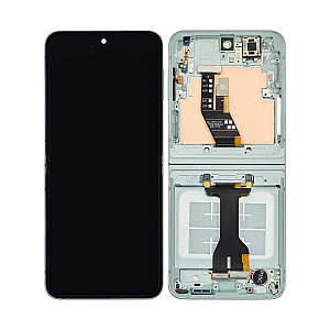 [Refurbished] OLED Touch Screen Digitizer Assembly with Frame - Mint for Samsung Galaxy Z Flip6 F741