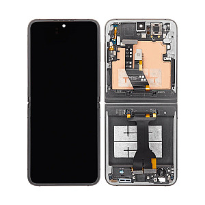 [Service Pack] OLED Touch Screen Digitizer Assembly with Frame - Silver Shadow for Samsung Galaxy Z Flip6 F741
