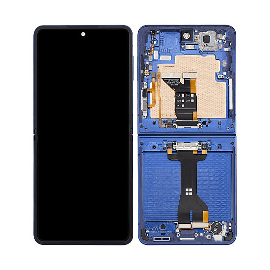 [Refurbished] OLED Touch Screen Digitizer Assembly with Frame - Blue Shadow for Samsung Galaxy Z Flip7 F766