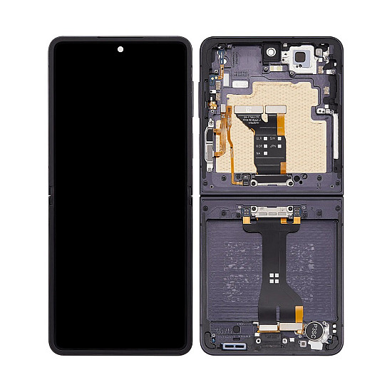 [Refurbished] OLED Touch Screen Digitizer Assembly with Frame - Jet Black for Samsung Galaxy Z Flip7 F766