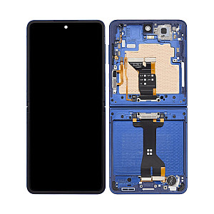 [Service Pack] OLED Touch Screen Digitizer Assembly with Frame - Blue for Samsung Galaxy Z Flip7 F766