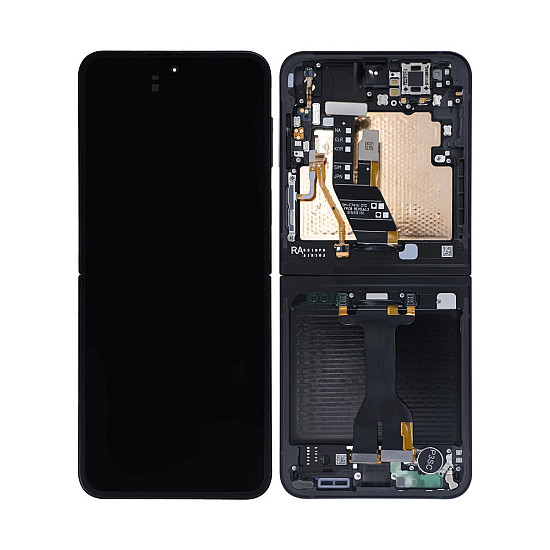[Service Pack] OLED Touch Screen Digitizer Assembly with Frame - Black for Samsung Galaxy Z Flip7 FE F761