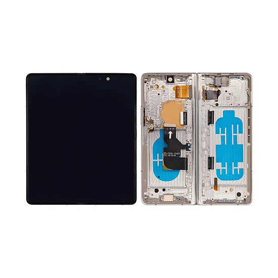 [Refurbished] OLED Touch Screen Digitizer Assembly with Frame - Beige for Samsung Galaxy Z Fold4 F936
