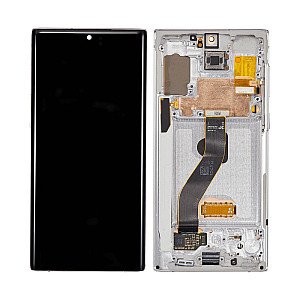 [Refurbished] OLED Touch Screen Digitizer Assembly with Frame - Aura White for Samsung Galaxy Note 10 N970
