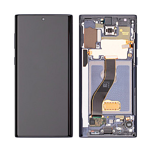 [Service Pack] OLED Touch Screen Digitizer Assembly with Frame - Aura Black for Samsung Galaxy Note 10 N970