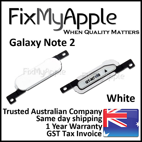 Samsung Galaxy Note 2 Home Button - White OEM