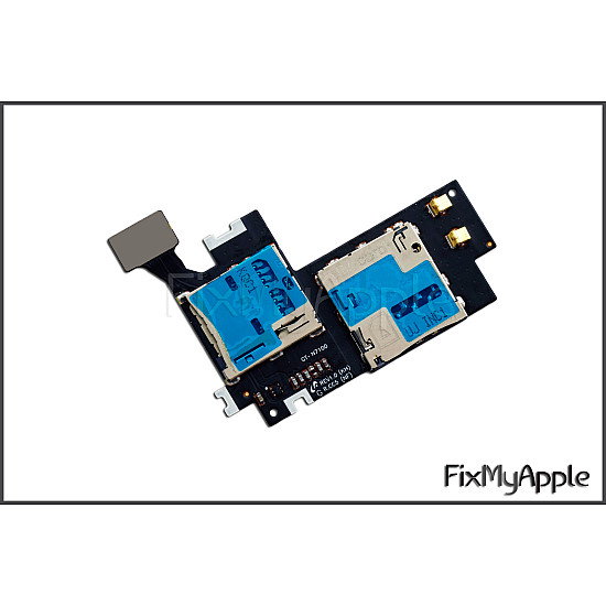 Samsung Galaxy Note 2 N7100 Sim and Micro SD Card Reader Flex Cable OEM