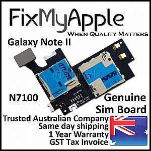 Samsung Galaxy Note 2 N7100 Sim and Micro SD Card Reader Flex Cable OEM