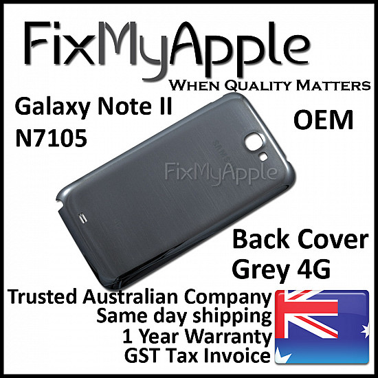 Samsung Galaxy Note 2 N7105 Back Cover - Grey OEM