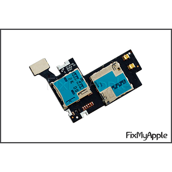 Samsung Galaxy Note 2 N7105 Sim and Micro SD Card Reader Flex Cable OEM