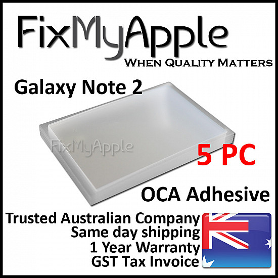 Samsung Galaxy Note 2 Optically Clear Adhesive (OCA) - 5 Pack