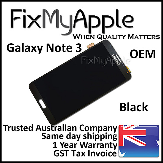 Samsung Galaxy Note 3 N9005 OLED Touch Screen Digitizer Assembly - Black (With Adhesive) [Refurbished]