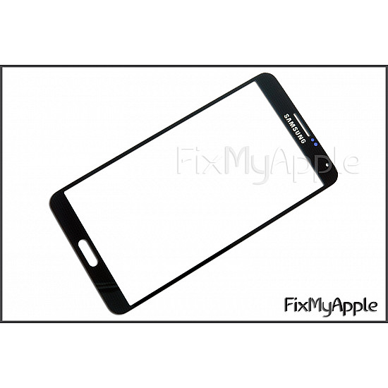 Samsung Galaxy Note 3 Front Glass Panel - Black (With Adhesive)