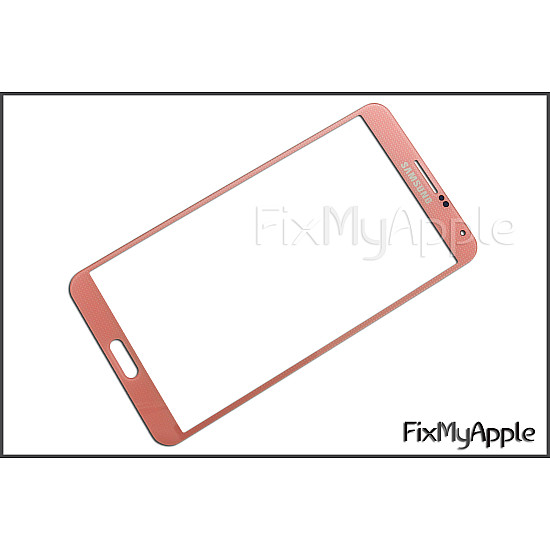 Samsung Galaxy Note 3 Front Glass Panel - Pink (With Adhesive)