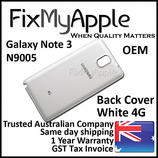Samsung Galaxy Note 3 N9005 Back Cover - White OEM