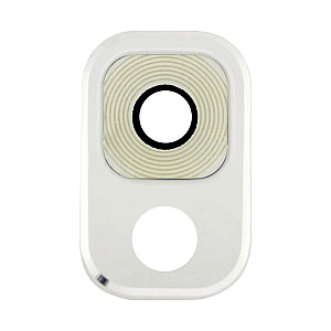 Rear Camera Lens with Bezel - White for Samsung Galaxy Note 3