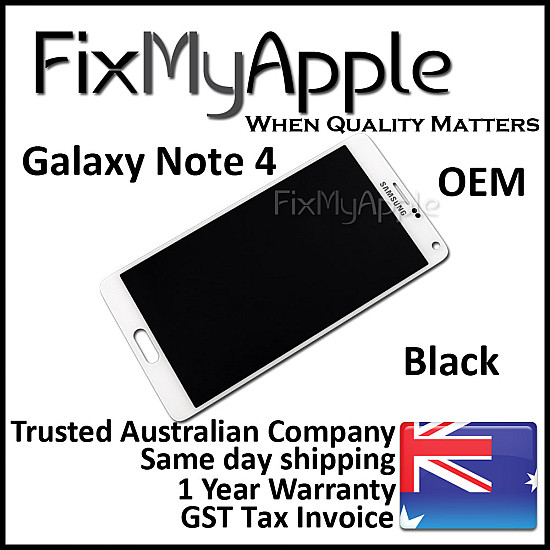 Samsung Galaxy Note 4 N910G OLED Touch Screen Digitizer Assembly - White [Refurbished]