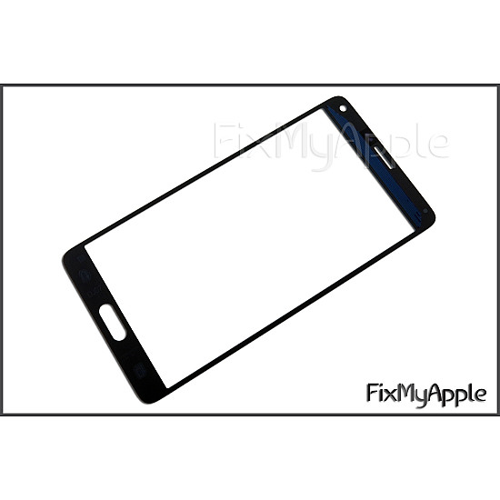 Samsung Galaxy Note 4 Front Glass Panel - Black OEM (With Adhesive)