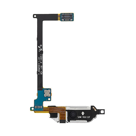 Samsung Galaxy Note 4 Home Button with Flex Cable - White OEM
