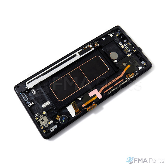 Samsung Galaxy Note 8 N950 OLED Touch Screen Digitizer Assembly with Frame - Midnight Black [Service Pack]