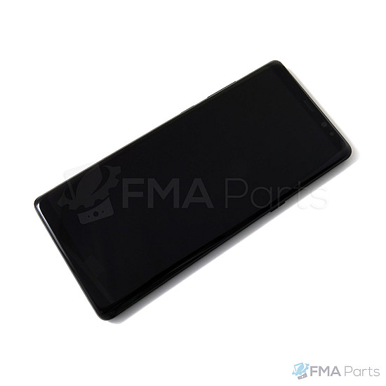 Samsung Galaxy Note 8 N950 OLED Touch Screen Digitizer Assembly with Frame - Midnight Black [Service Pack]