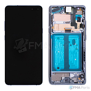 [Service Pack] OLED Touch Screen Digitizer Assembly with Frame - Majestic Black for Samsung Galaxy S10 5G G977
