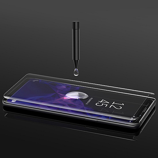 Tempered Glass Screen Protector Curved Full Screen with UV Glue for Samsung Galaxy S10+ Plus