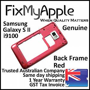 Samsung Galaxy S2 i9100 Back Housing Frame - Red OEM