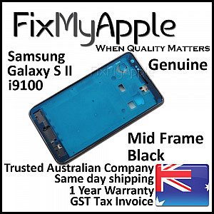 Samsung Galaxy S2 i9100 Mid Frame Bezel - Black OEM