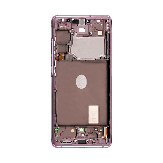 Samsung Galaxy S20 FE G780F/G781F OLED Touch Screen Digitizer Assembly with Frame - Cloud Lavender [Service Pack]