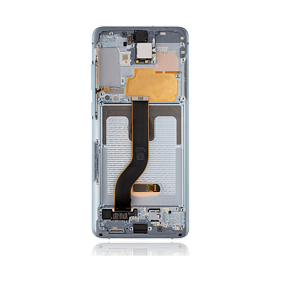 Samsung Galaxy S20+ G985F/G986F OLED Touch Screen Digitizer Assembly with Frame - Cloud Blue [Refurbished]