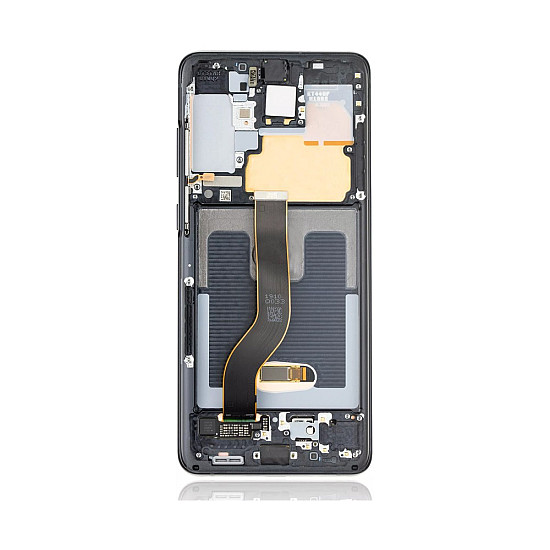 Samsung Galaxy S20+ G985F/G986F OLED Touch Screen Digitizer Assembly with Frame - Cosmic Black [Service Pack]