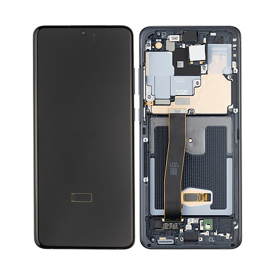 Samsung Galaxy S20 Ultra G988B OLED Touch Screen Digitizer Assembly with Frame - Cosmic Black [Refurbished]