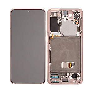 [Service Pack] OLED Touch Screen Digitizer Assembly with Frame - Phantom Pink for Samsung Galaxy S21 G991B